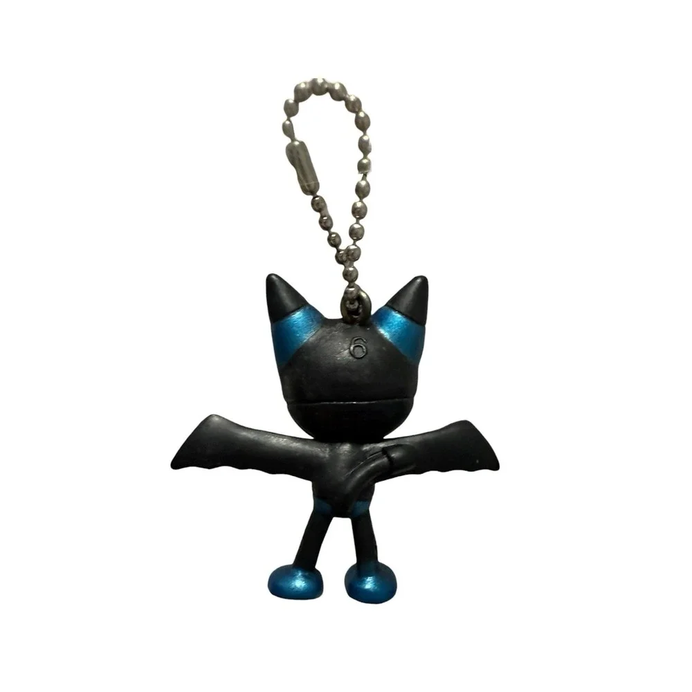 Cyborg Kuro-chan PVC Keychain Figure Lot #4 #6 Japan Anime Gashapon Rare VTG
